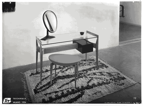 Image for X Triennale - Mostra internazionale delle scuole d'arte - Tavolino per toeletta - Romano Barocchi - Scuola statale d'arte di Cantù