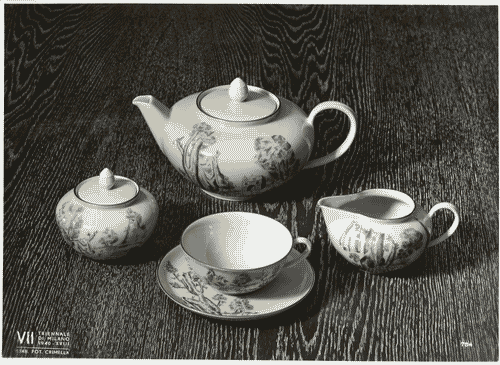 Image for VII Triennale - Mostra della ceramica - Servizio da tè di Guido Andlovitz