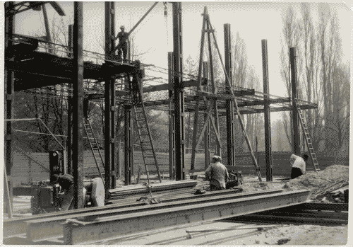 Image for Padiglioni nel parco Sempione - Casa a struttura d'acciaio - Lavori di costruzione
