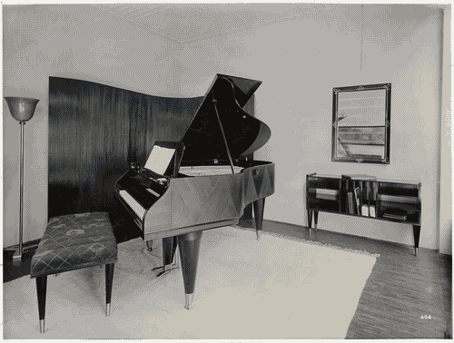 Image for V Triennale - Arti decorative e industriali - La Strada-Mostra d'ambienti moderni - Saletta della musica di Michele Marelli