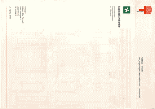Image for Carta intestata "Triennale di Milano. Regione Lombardia. Pubblico e privato: una proposta per i beni architettonici e ambientali"