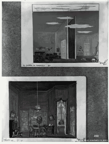 Image for IX Triennale - Scenografia cinematografica e teatrale - Parte II. Scenografia teatrale - Bozzetti per scenografia