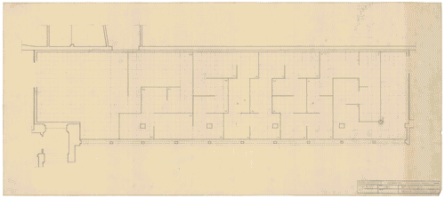 Image for Mostra internazionale dell'Industrial Design. Area espositiva. Progetto di suddivisione degli spazi