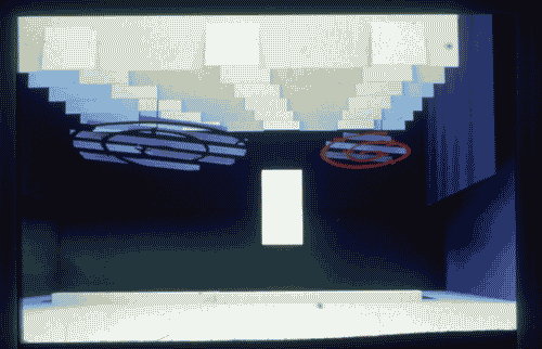 Image for XIX Triennale - Mostra introduttiva interna - Gli immaginari della differenza - "Arazzo, aria, rete" progetto di Juan Navarro Baldeweg - Maquette dell'allestimento