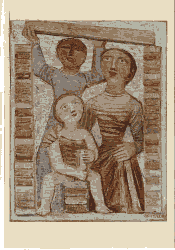 Image for Il luogo del lavoro - Il lavoro trasformato in immagini - Ritratto di un imprenditore collezionista: Giuseppe Verzocchi - Dipinto "L'architrave" - Massimo Campigli