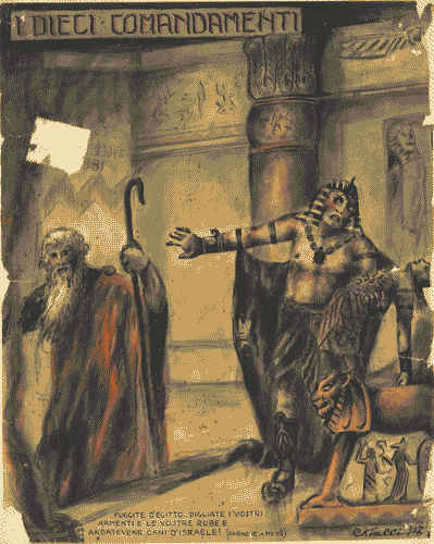 Image for Bozzetto per illustrazione a tema "I dieci comandamenti"