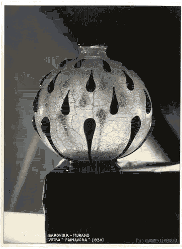 Image for IV Triennale - Galleria dei vetri - Vaso della serie "Primavera" di Barovier