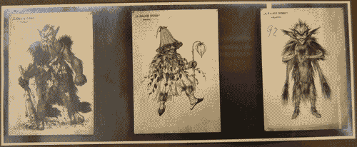 Image for I Biennale - Mostra di bozzetti per figurini e per scene di teatro - Bozzetti per costumi per "il salice d'oro" di Marco Montedoro