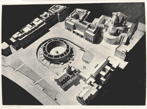 Image for Le città immaginate - Nove progetti per nove città. Sezione progettuale -Roma (La città politica. Il Parlamento e i nuovi ministeri) - Modello in scala del progetto della sistemazione di piazza Augusto Imperatore di Vittorio Ballio Morpurgo