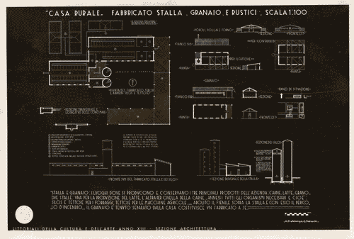 Image for V Triennale - Mostra internazionale di architettura moderna - I° galleria dell'Italia - Progetti di edifici tipici - Casa rurale