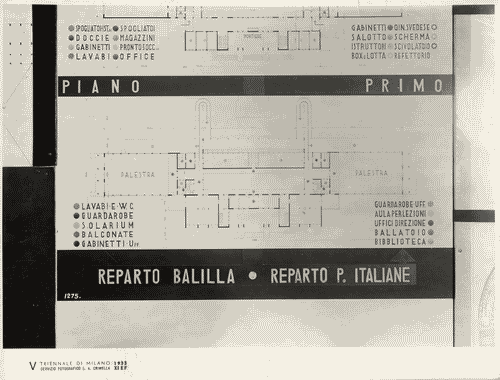 Image for V Triennale - Mostra internazionale di architettura moderna - I° galleria dell'Italia - Progetti di edifici tipici - Edifici sociali - Casa dei balilla e delle piccole italiane di Cesare Scoccimarro