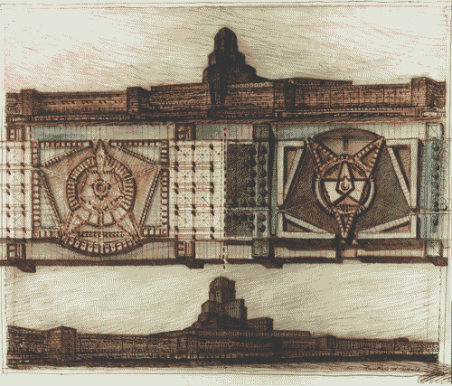 Image for Le città immaginate - Nove progetti per nove città. Sezione progettuale -Roma (La città politica. Il Parlamento e i nuovi ministeri) - Studio di unministero a Centocelle di Franz Prati