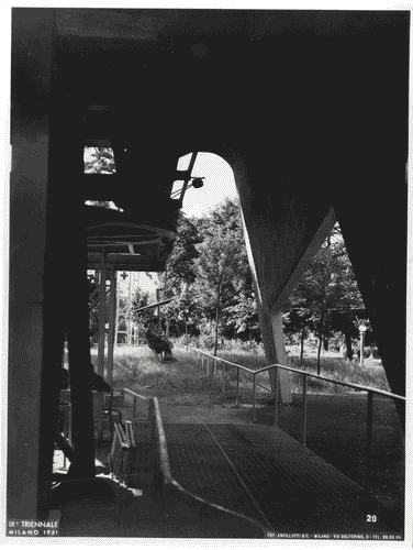 Image for IX Triennale - Mostra internazionale dell'architettura in movimento - Seggiovia del Parco Sempione - Interno della stazione di partenza