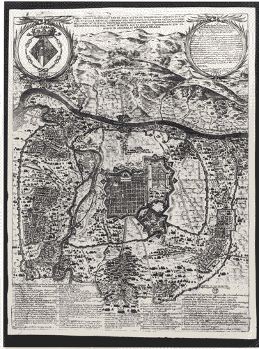 Image for Le città immaginate - Un viaggio in Italia. Sezione storica - Torino (o del manuale dell'urbanistica) - "Piano della Circonvallazione fatta alla città di Torino dall'armate di S.M...." di Giovenale Boetto, Michele AntonioRaybero di Saluzzo