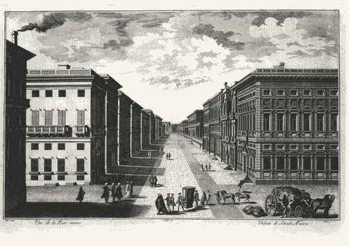 Image for Le città immaginate - Un viaggio in Italia. Sezione storica - Da La Speziaad Alessandria (il visibile e l'invisibile) - Disegno prospettico di unanuova via di Genova