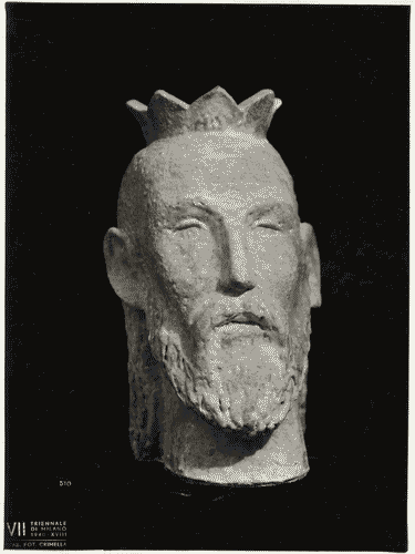 Image for VII Triennale - Mostra della ceramica - Testa di re Magio in ceramica di Ivos Pacetti