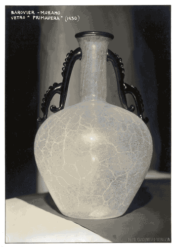 Image for IV Triennale - Galleria dei vetri - Vaso in vetro della serie "Primavera"di Barovier