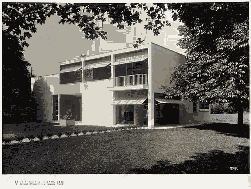 Image for V Triennale - Mostra dell'abitazione - Casa per le vacanze di un artista sul lago di Giuseppe Terragni e altri