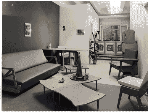 Image for X Triennale - Mostra della casa - Alloggio INCIS A - Soggiorno - Piero Bottoni - Leonardo Fiori - Augusto Piccoli