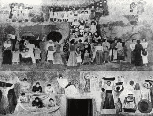 Image for V Triennale - Salone delle Cerimonie - Pittura murale "le madri, le contadine, le lavoratrici" di Massimo Campigli