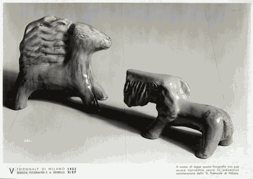 Image for V Triennale - Arti decorative e industriali - Sala dell'E.N.A.P.I. - Ceramica - Soprammobili di Pizzigati & Righini