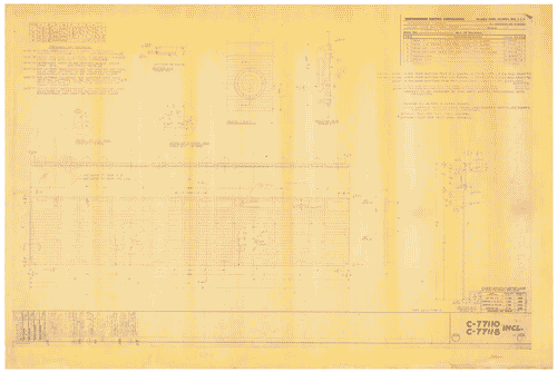 Image for Mostra internazionale dell'Industrial Design. Progetto frigorifero tipo Custom della Westinghouse. Particolare sportello. Annotazioni manoscritte