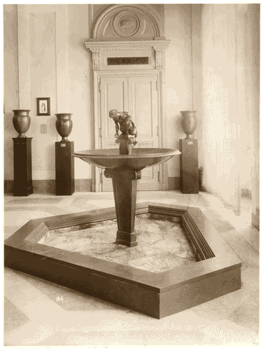 Image for II Biennale - Atrio del secondo piano nobile - Fontana del fauno di E.O. Rosales, Tomaso Buzzi e Gio Ponti