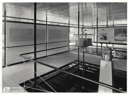 Image for X Triennale - Parco Sempione - Mostra dell'architettura in movimento - Padiglione Finmare-Finmeccanica - Renzo Zavanella - Giulio Minoletti - Mario Tevarotto