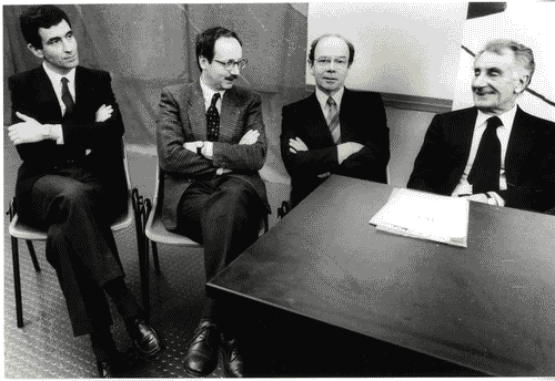 Image for La ricostruzione della città. Berlino, IBA 1987 - Conferenza stampa - Marco Cavallotti - Nicolin, Pierluigi - Bellini, Mario