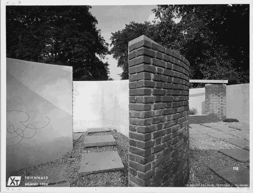 Image for X Triennale - Parco Sempione - Labirinto dei ragazzi - Gruppo B.B.P.R. - Lodovico Barbiano di Belgiojoso - Enrico Peressutti - Ernesto Nathan Rogers- Graffiti di Saul Steinberg