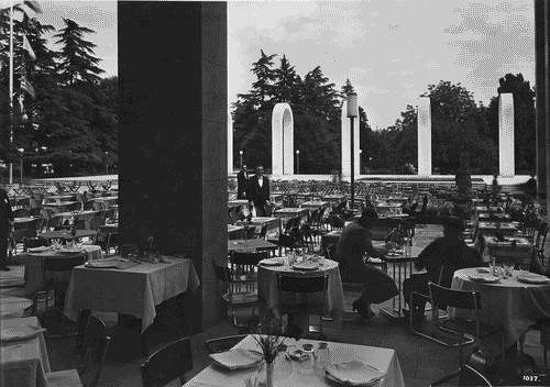 Image for V Triennale - Piazzale d'onore - Caffè ristorante - Archi ornamentali di Mario Sironi
