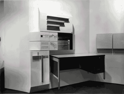 Image for XIV Triennale - Sezioni nazionali - Canada - Scrivania, disegni e materiali per la realizzazione del mobile