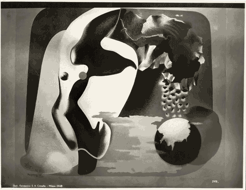 Image for V Triennale - Pittura murale e scultura decorativa - Galleria delle pitture - Pittura murale "la quarta dimensione" di Enrico Prampolini