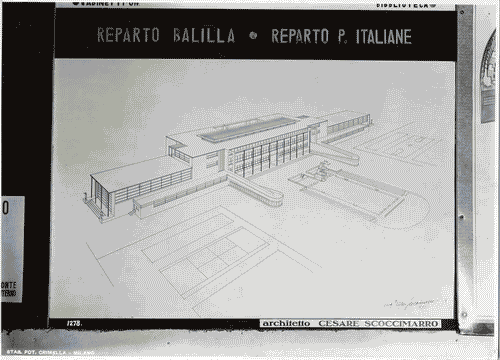 Image for V Triennale - Mostra internazionale di architettura moderna - I° galleria dell'Italia - Progetti di edifici tipici - Edifici sociali - Casa dei balilla e delle piccole italiane di Cesare Scoccimarro