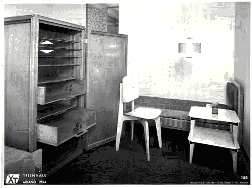 Image for X Triennale - Mostra della casa - Alloggio I.C.P.M. INA-CASA - Irenio Diotallevi - Vittorio Gregotti - Lodovico Meneghetti - Giotto Stoppino