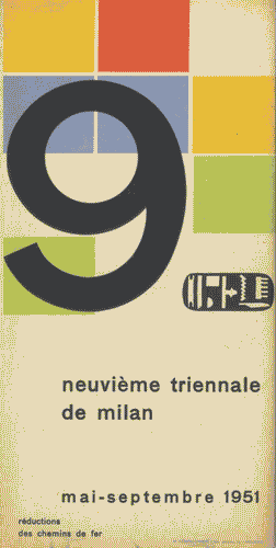 Image for Pieghevole della IX Triennale di Milano
