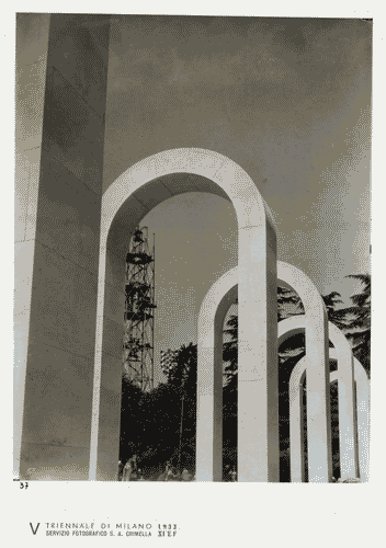 Image for V Triennale - Piazzale d'onore - Archi ornamentali di Mario Sironi