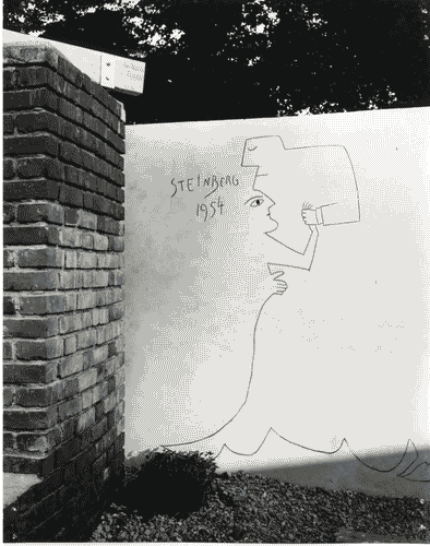 Image for X Triennale - Parco Sempione - Labirinto dei ragazzi - Gruppo B.B.P.R. - Lodovico Barbiano di Belgiojoso - Enrico Peressutti - Ernesto Nathan Rogers- Graffiti di Saul Steinberg