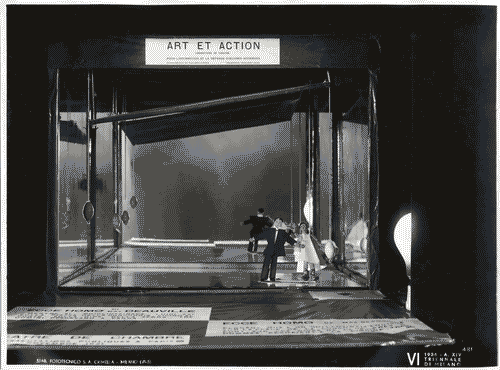 Image for VI Triennale - Mostra internazionale di scenotecnica teatrale - Sezione internazionale - Scenografia di "Ecce Homo" di M. Deanuville