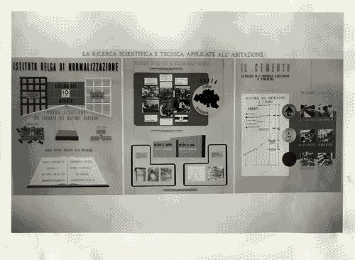 Image for VIII Triennale - Sezioni estere - Belgio - Terza parte. Grafica - Pannello La ricerca scientifica e tecnica applicate all'abitazione