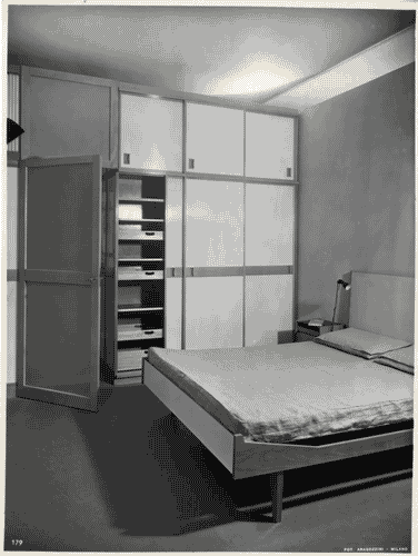 Image for IX Triennale - Abitazione - Alloggio n. 2: appartamento per 3 persone - Luisa Castiglioni - Margherita Bravi - Camera da letto matrimoniale - Castiglioni e Bravi