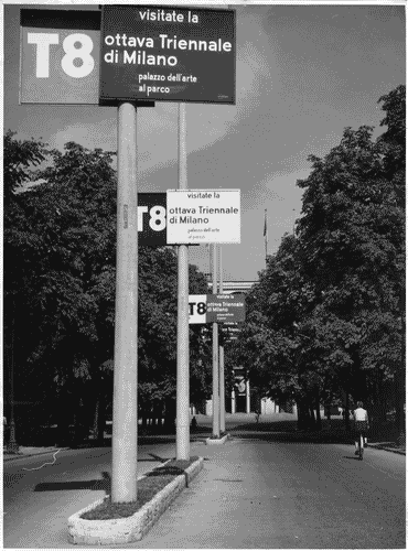 Image for VIII Triennale - Pubblicità - Cartellonistica pubblicitaria dell'VIII Triennale - Viale Marie Curie