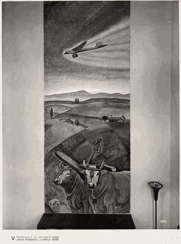 Image for V Triennale - Mostra dell'abitazione - Casa appenninica di Melchiorre Bega, Alberto Legnani e Giorgio Ramponi - Pittura murale di Francesco Dal Pozzo