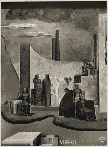 Image for VI Triennale - Galleria delle arti decorative e industriali - Pittura murale "Clima fascista"