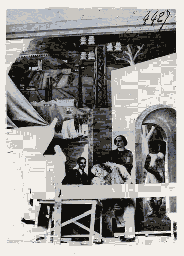 Image for V Triennale - Lavori di allestimento - Vestibolo - Pittura murale "i costruttori" - Amerigo Canegrati