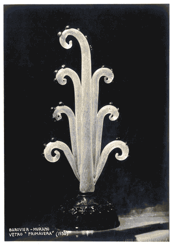 Image for IV Triennale - Galleria dei vetri - Soprammobile in vetro della serie "Primavera" di Barovier