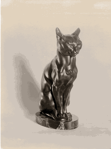 Image for II Biennale - Sezione campana - Gatto, scultura in bronzo di Antonio De Val
