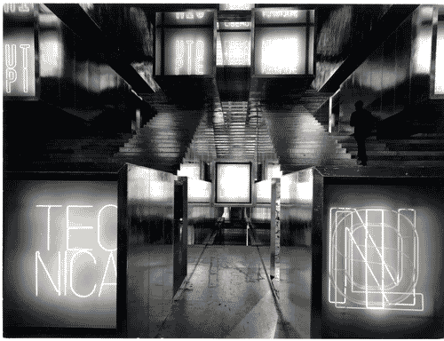 Image for XIII Triennale - Sezione introduttiva a carattere internazionale - Complesso di otto condotti a sezione quadrata - Scalone di raccordo dei condotti