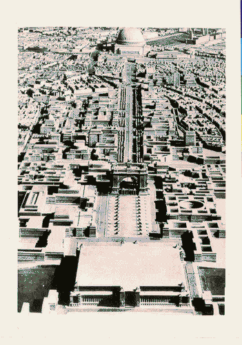 Image for XVII Triennale - Le città del mondo e il futuro delle metropoli - Partecipazioni internazionali - Sezione Germania - Modello dell'asse nord-sud di Berlino del 1942 di Albert Speer