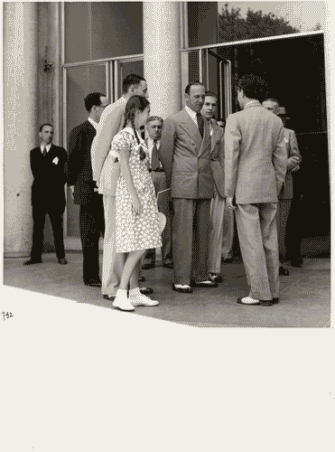 Image for VI Triennale - Visita del ministro della Cultura Popolare, Dino Alfieri - Giulio Barella - Marcello Torsiello - Carlo Alberto Felice